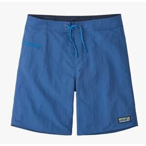 Patagonia Wavefarer Board Shorts Swim Trunks Front Tie Pockets Blue Size 32
